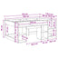 Børneseng med opbevaring Grå Sonoma 90 x 190 cm Konstrueret træ