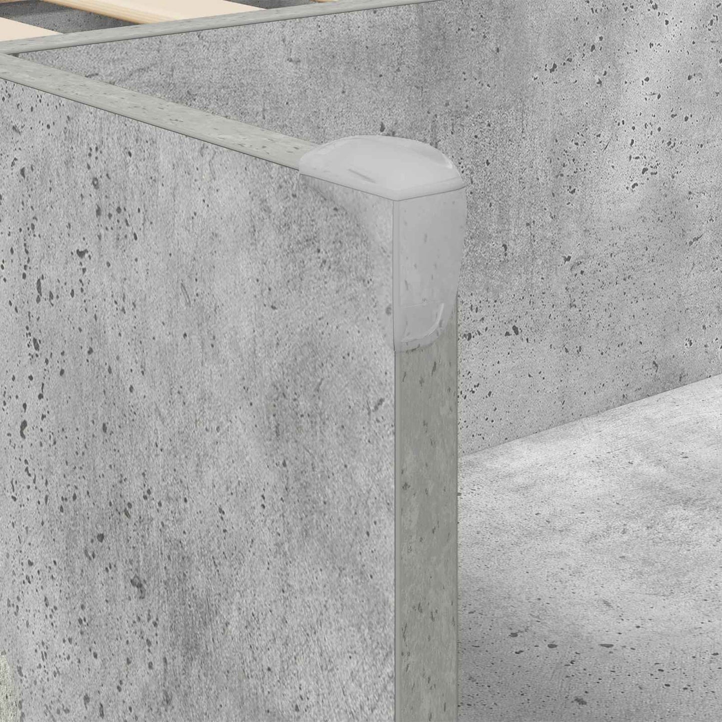 Børneseng med opbevaring Betongrå 75 x 190 cm Konstrueret træ