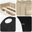 Kids'høj seng med tunnel 3 stk. Sonoma-eg og sort