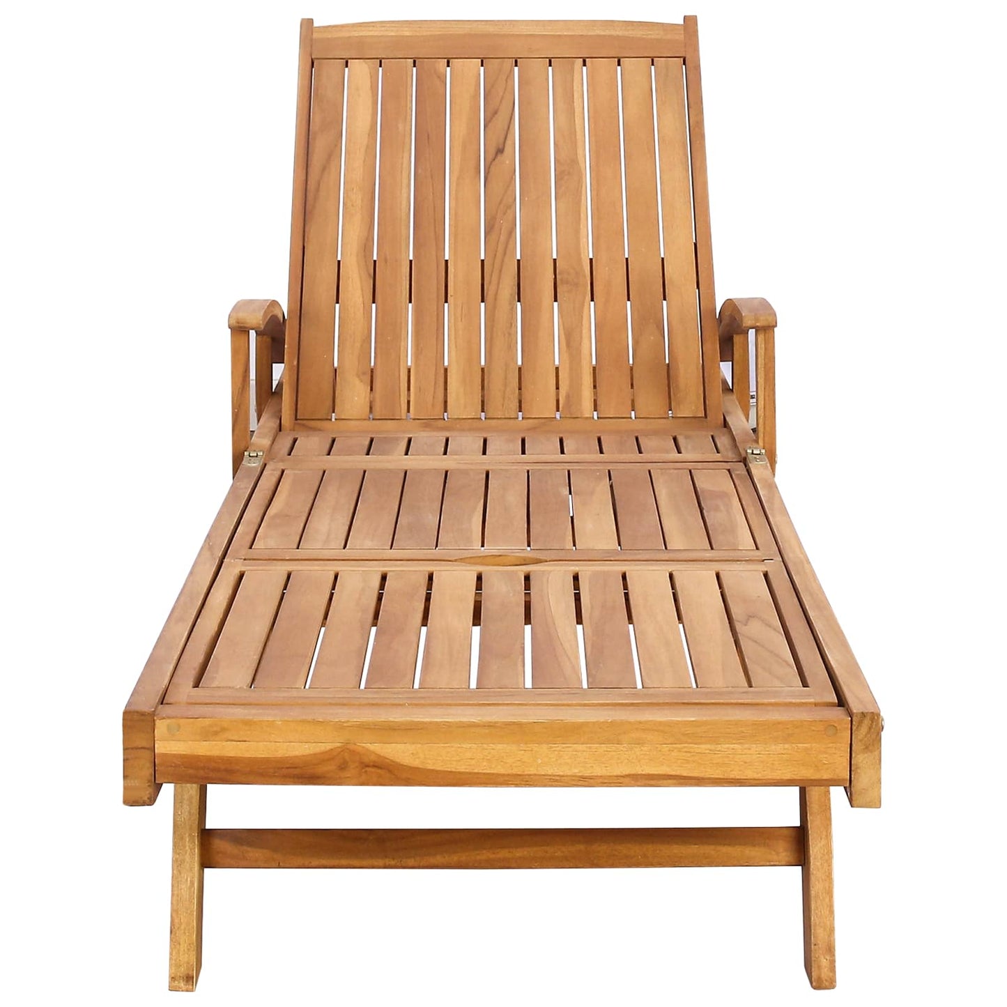 Solstol 1-person Brun Massiv Teaktræ