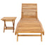 Solstol 2 pcs Brun Massiv Teaktræ