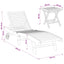 Solstol 2 pcs Brun Massiv Teaktræ