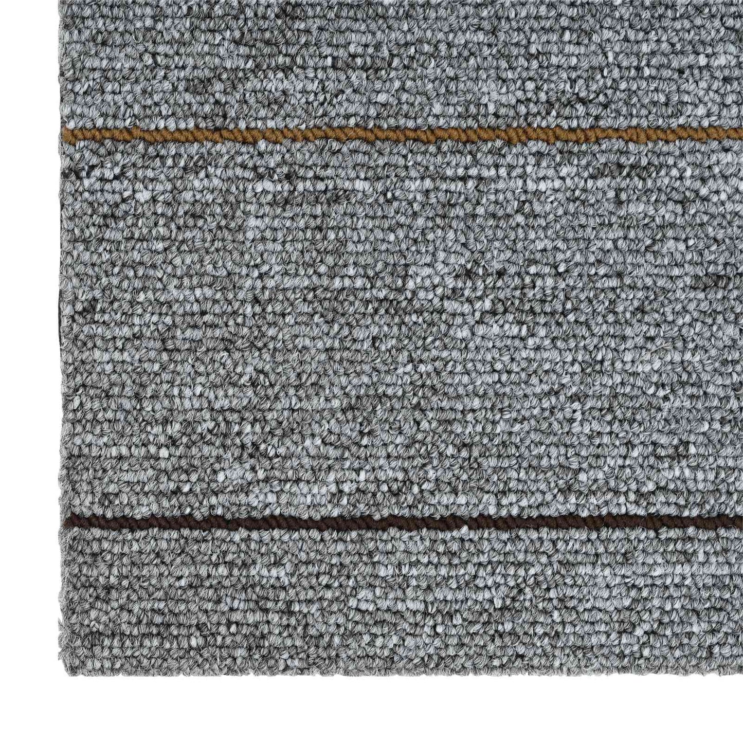 Tæppeflise Lys grå med striber 50 x 50 cm 20 pcs PP og Bitumen