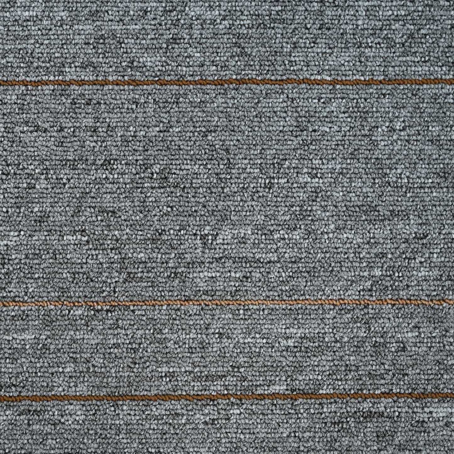 Tæppeflise Lys grå med striber 50 x 50 cm 20 pcs PP og Bitumen
