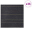Tæppeflise Mørkegrå med striber 50 x 50 cm 36 pcs PP og Bitumen