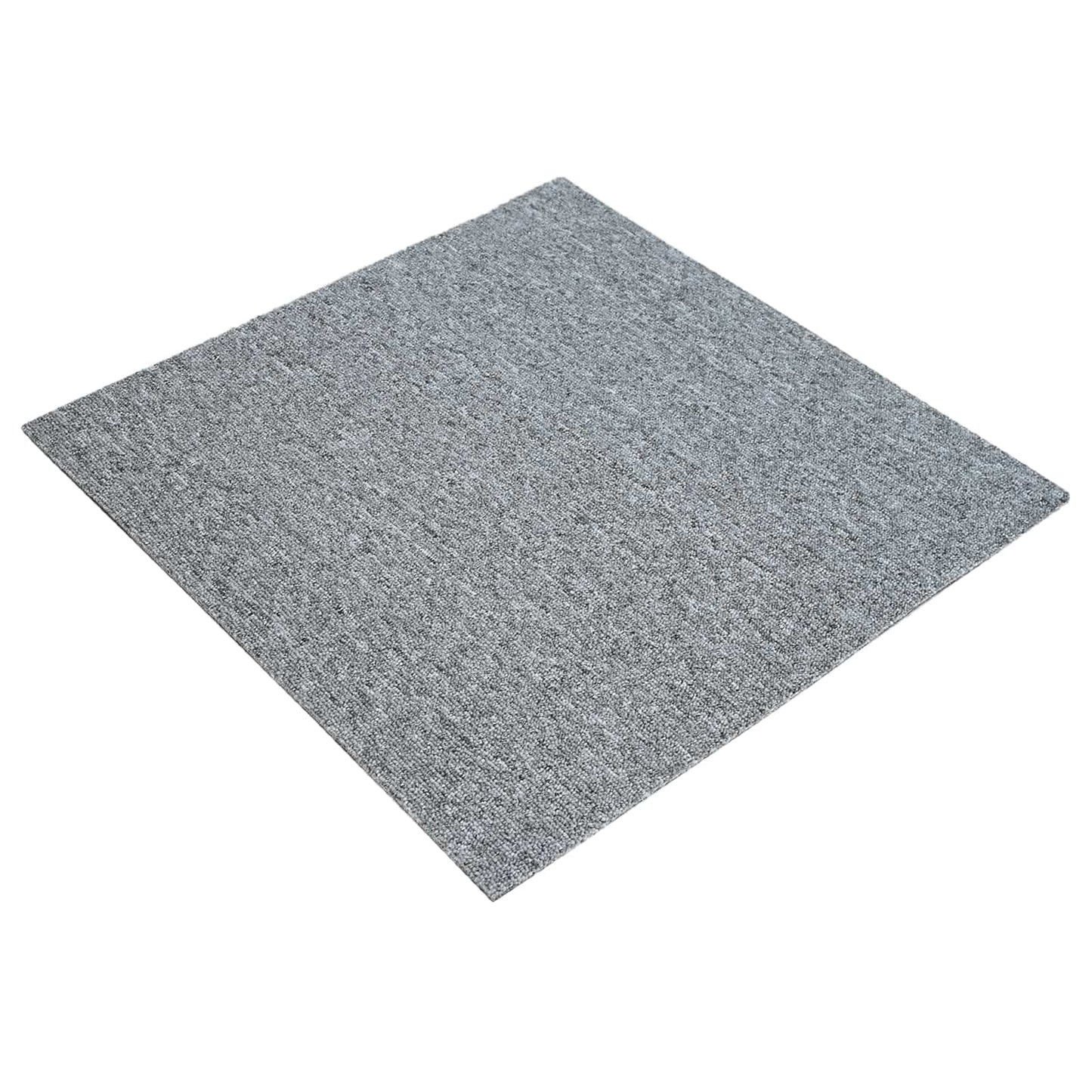 Tæppeflise Lysegrå 50 x 50 cm 20 pcs PP og Bitumen