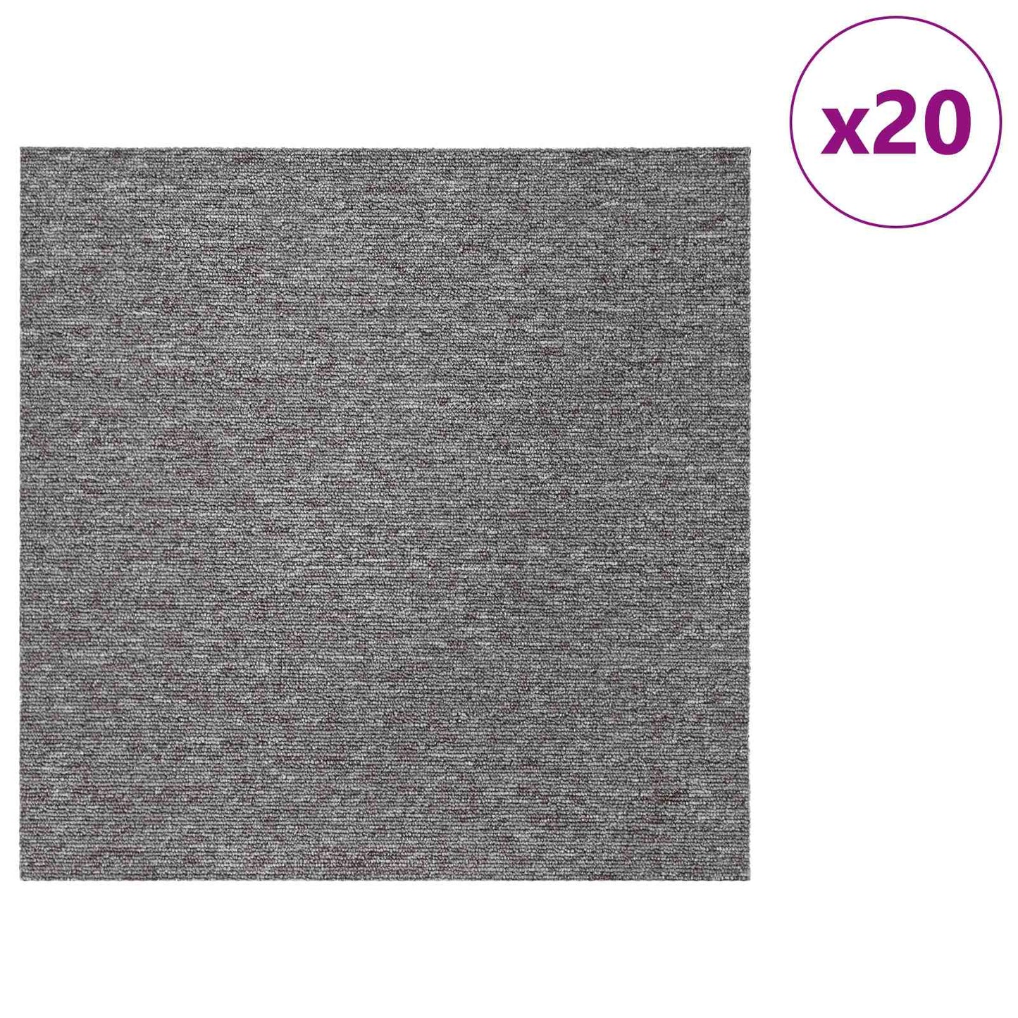 Tæppeflise Brun 50 x 50 cm 20 pcs PP og Bitumen