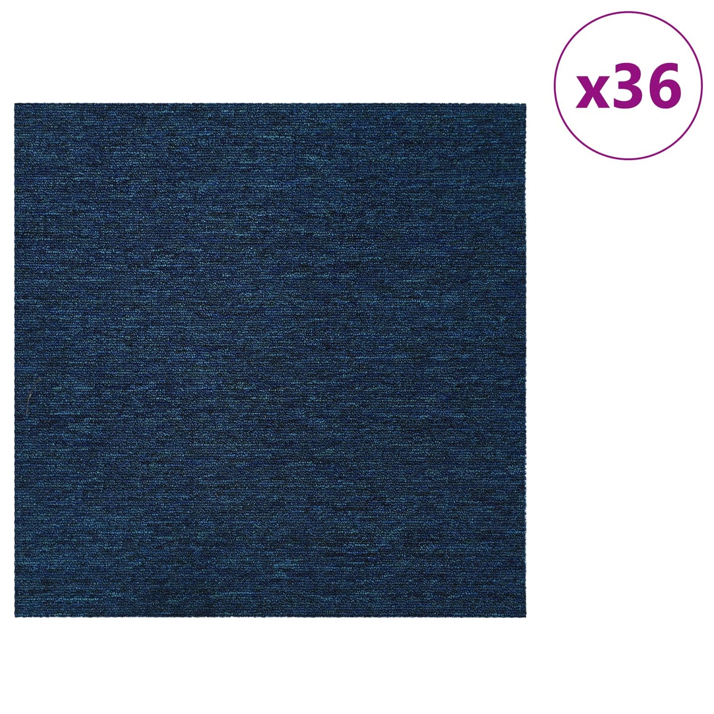 Tæppeflise Blå 50 x 50 cm 36 pcs PP og Bitumen