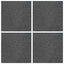 Tæppeflise Mellem Grå 50 x 50 cm 4 pcs PP og Bitumen