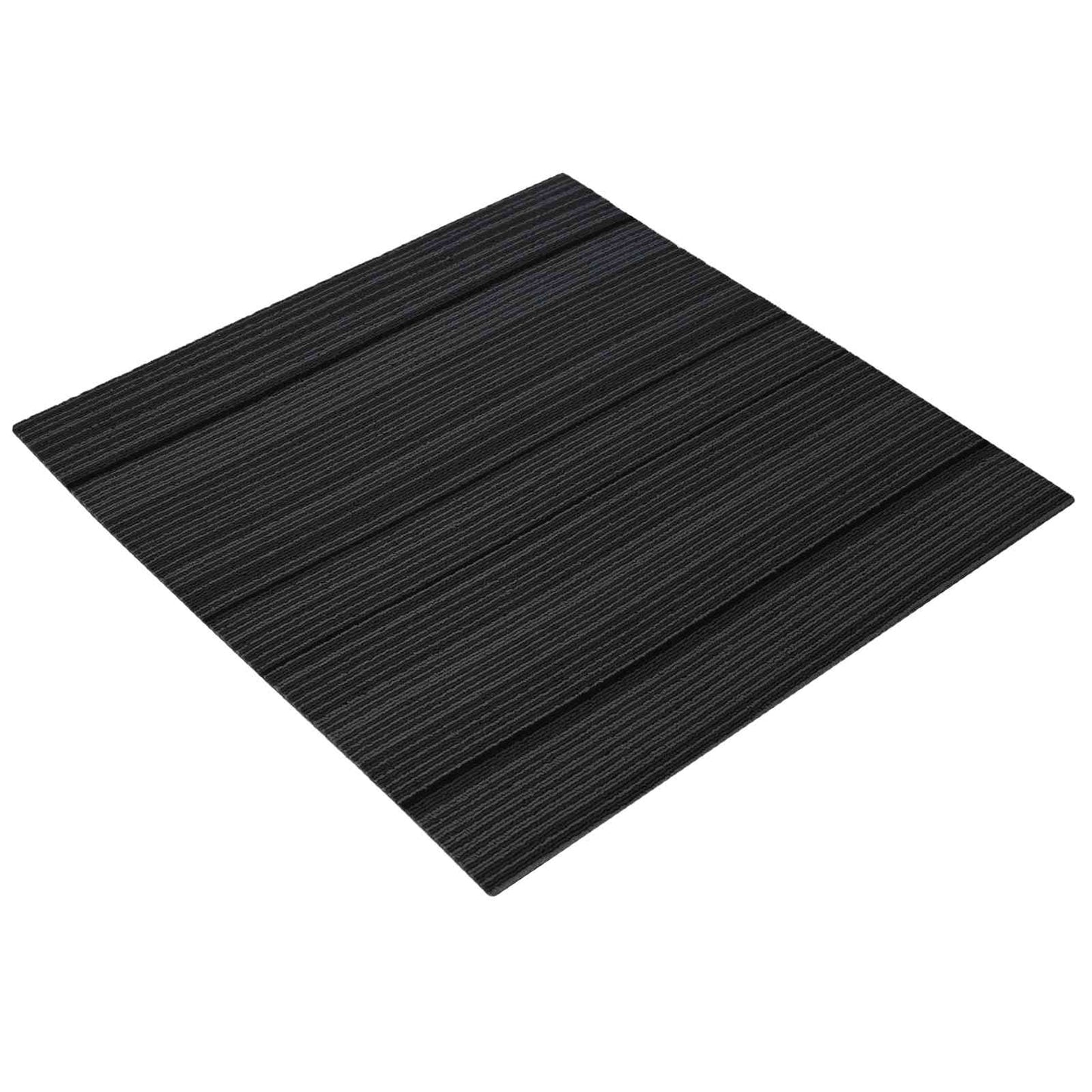 Tæppeflise Stripet Lysegrå 50 x 50 cm 20 pcs PP og Bitumen