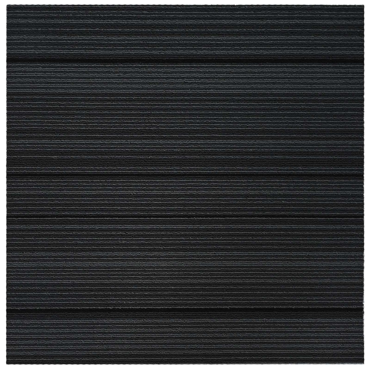 Tæppeflise Stripet Lysegrå 50 x 50 cm 20 pcs PP og Bitumen