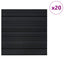 Tæppeflise Stripet Lysegrå 50 x 50 cm 20 pcs PP og Bitumen