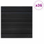 Tæppeflise Stripet Lysegrå 50 x 50 cm 36 stk. PP og Bitumen