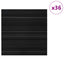 Tæppeflise Stribet Mørkegrå 50 x 50 cm 36 pcs PP og Bitumen
