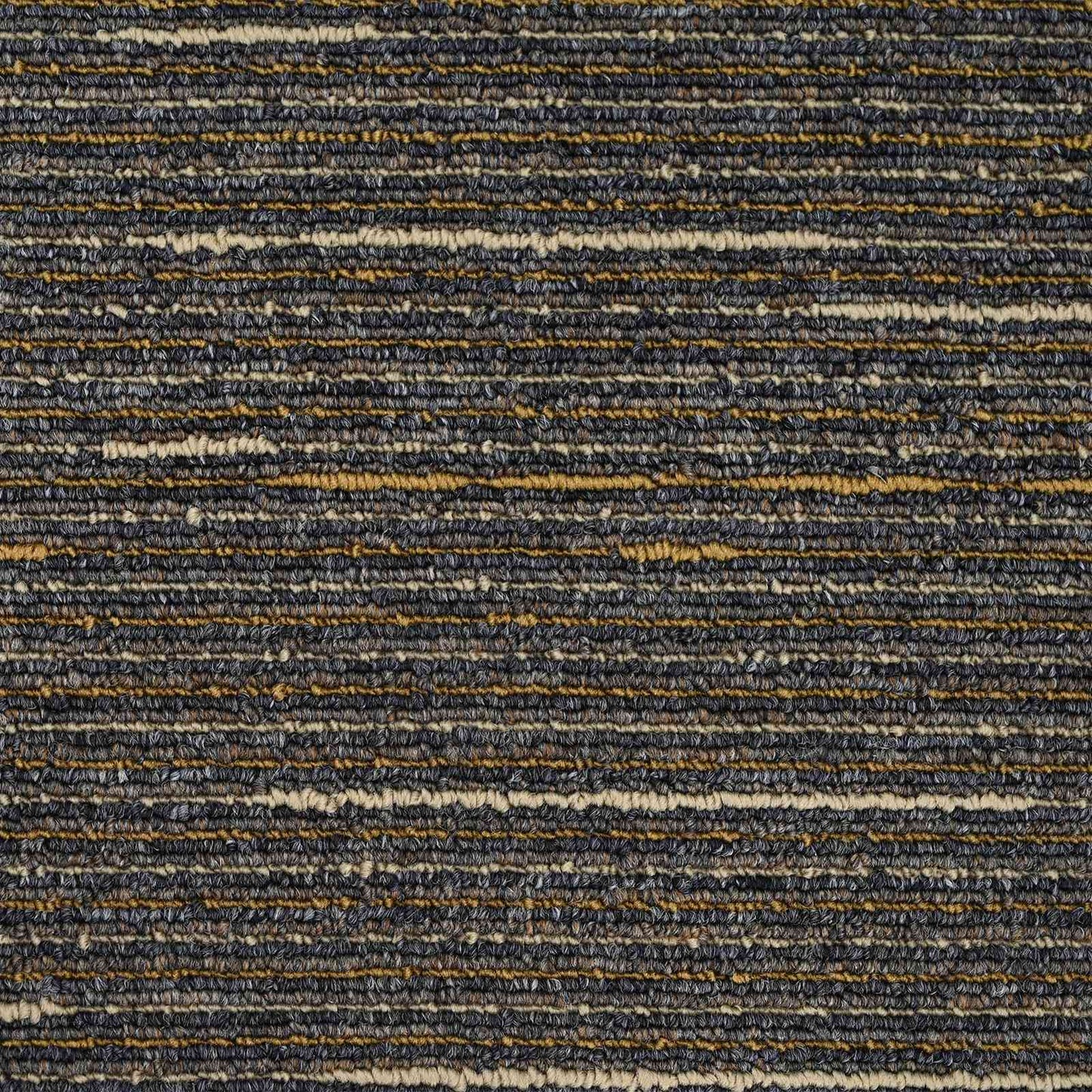 Tæppeflise Stribet Lys Brun 50 x 50 cm 4 pcs PP og Bitumen