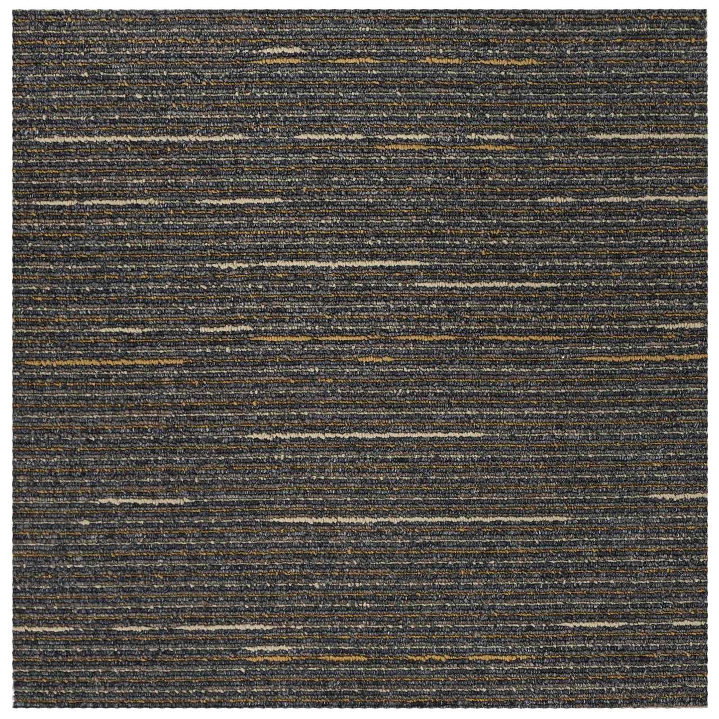 Tæppeflise Stribet Lys Brun 50 x 50 cm 4 pcs PP og Bitumen