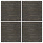 Tæppeflise Stribet Lys Brun 50 x 50 cm 4 pcs PP og Bitumen