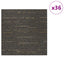 Tæppeflise Stribet Lys Brun 50 x 50 cm 36 pcs PP og Bitumen
