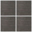 Tæppeflise Stribet Mørkebrun 50 x 50 cm 4 pcs PP og Bitumen