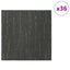 Tæppeflise Stribet Lys Grøn 50 x 50 cm 36 pcs PP og Bitumen