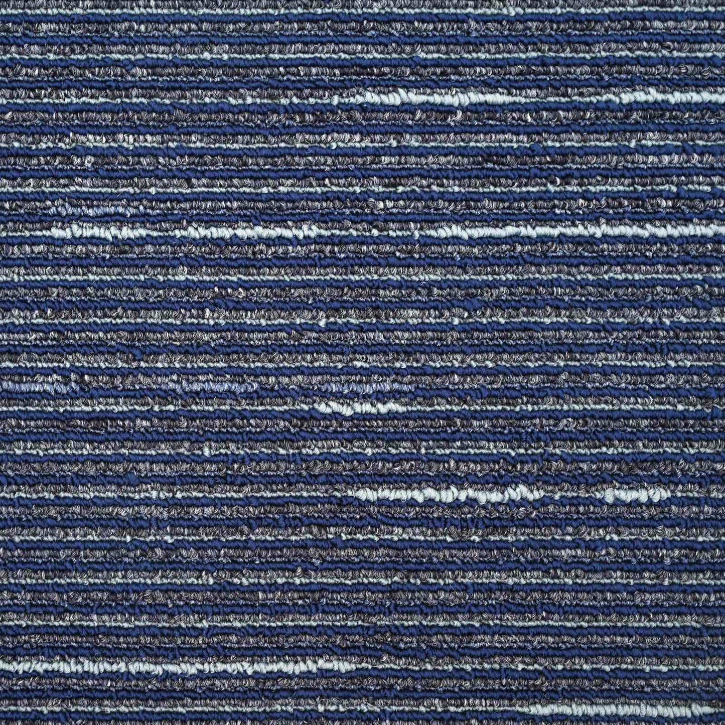 Tæppeflise Stripet Blå 50 x 50 cm 4 pcs PP og Bitumen