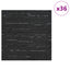 Tæppeflise Stribet Sort 50 x 50 cm 36 pcs PP og Bitumen