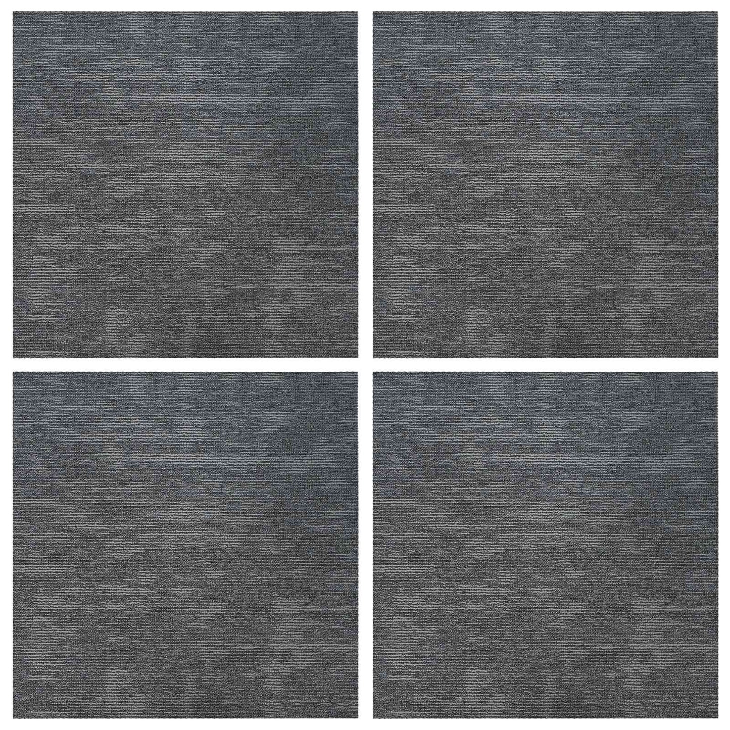 Tæppeflise Himmelgrå 50 x 50 cm 4 pcs PP og Bitumen