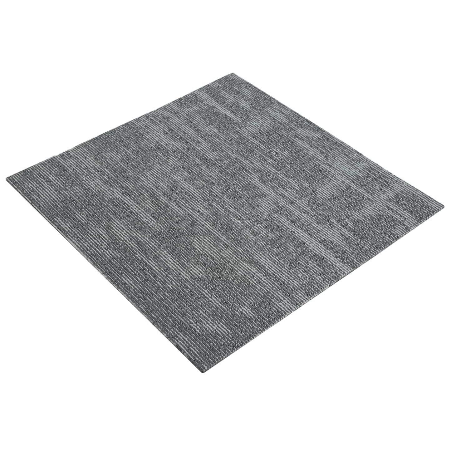 Tæppeflise Betongrå 50 x 50 cm 4 pcs PP og Bitumen