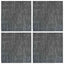 Tæppeflise Betongrå 50 x 50 cm 4 pcs PP og Bitumen
