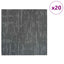 Tæppeflise Betongrå 50 x 50 cm 20 pcs PP og Bitumen