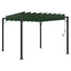 Pergola med louvret tag 3 x 3 x 2,14 m Grøn Stof og aluminium