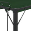 Pergola med louvret tag 3 x 4 x 2,14 m Grøn Stof og aluminium