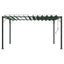 Pergola med louvret tag 3 x 4 x 2,14 m Grøn Stof og aluminium
