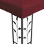 Pavillon 3,97 x 2,96 x 2,68 m Vinrød Polyester og Stål