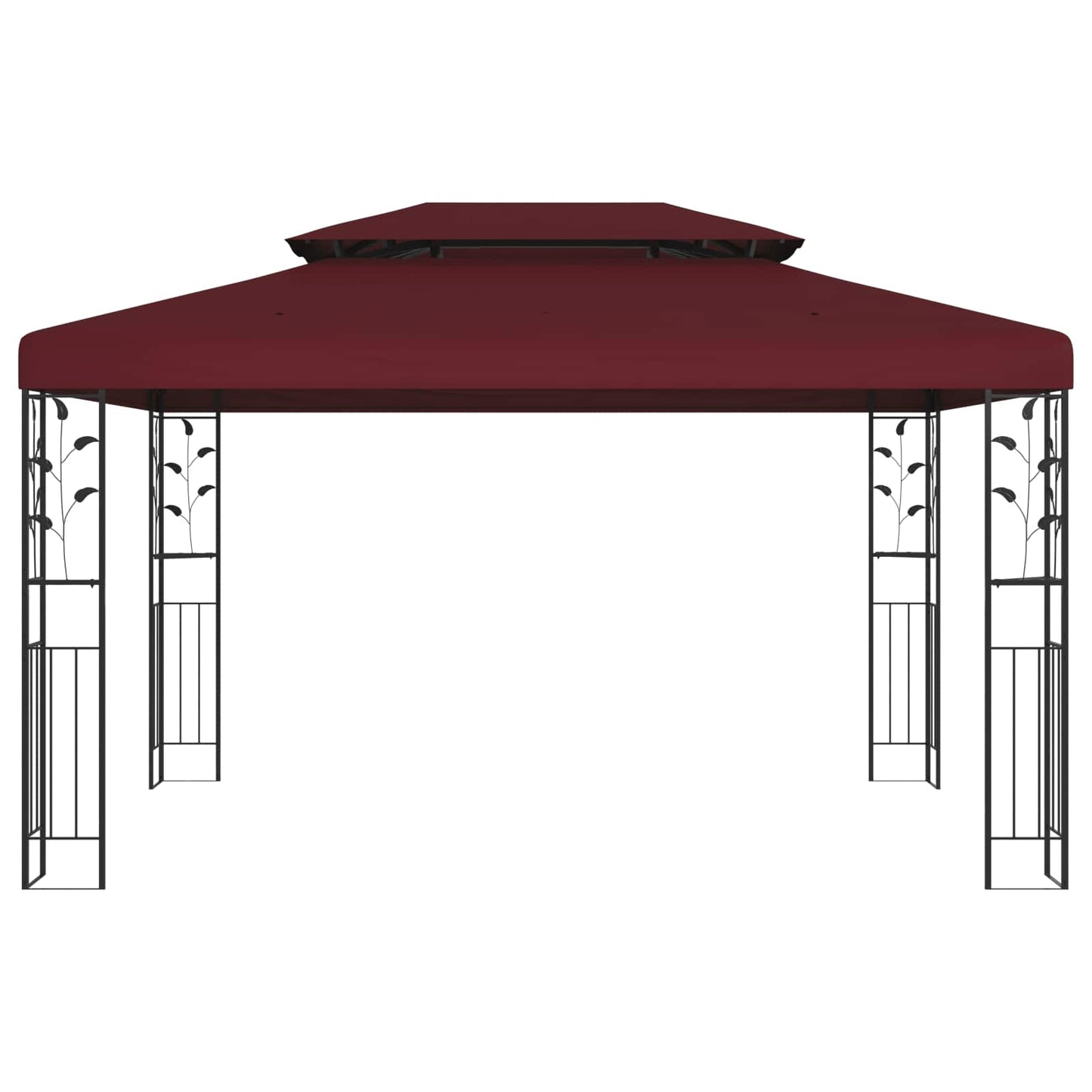 Pavillon 3,97 x 2,96 x 2,68 m Vinrød Polyester og Stål