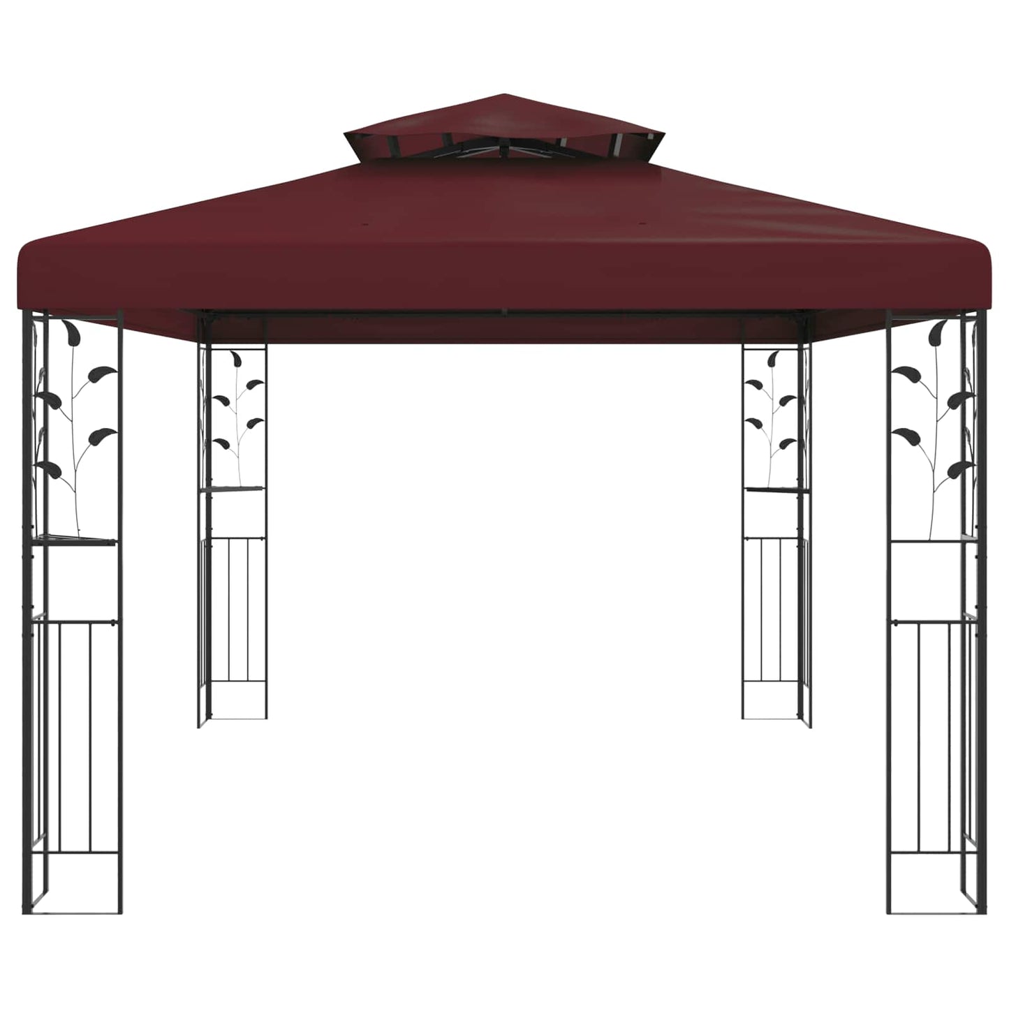 Pavillon 3,97 x 2,96 x 2,68 m Vinrød Polyester og Stål