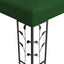 Pavillon 3,97 x 2,96 x 2,68 m Grøn Polyester og Stål