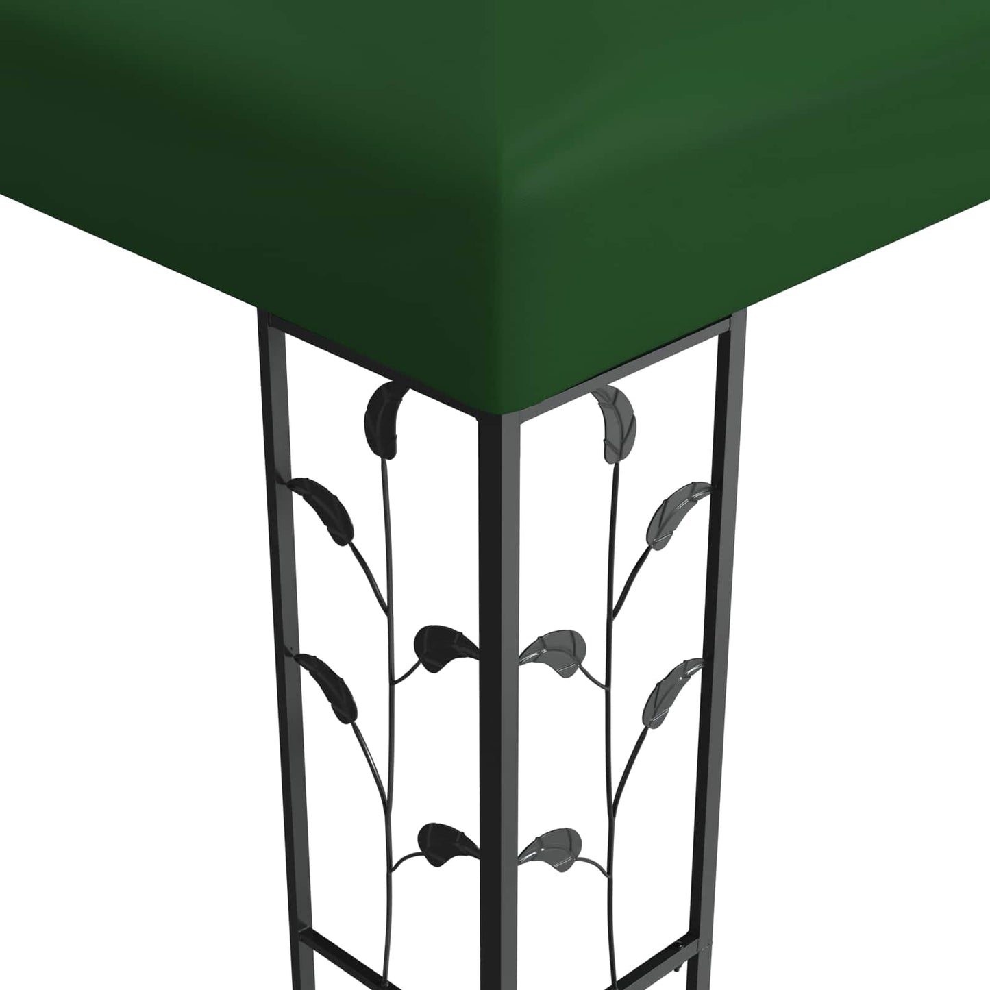 Pavillon 3,97 x 2,96 x 2,68 m Grøn Polyester og Stål