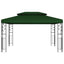 Pavillon 3,97 x 2,96 x 2,68 m Grøn Polyester og Stål