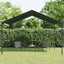Pavillon 4 x 4 x 2,6 m Gråbrun Polyester og Stål