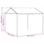 Pavillon 4 x 4 x 2,6 m Gråbrun Polyester og Stål