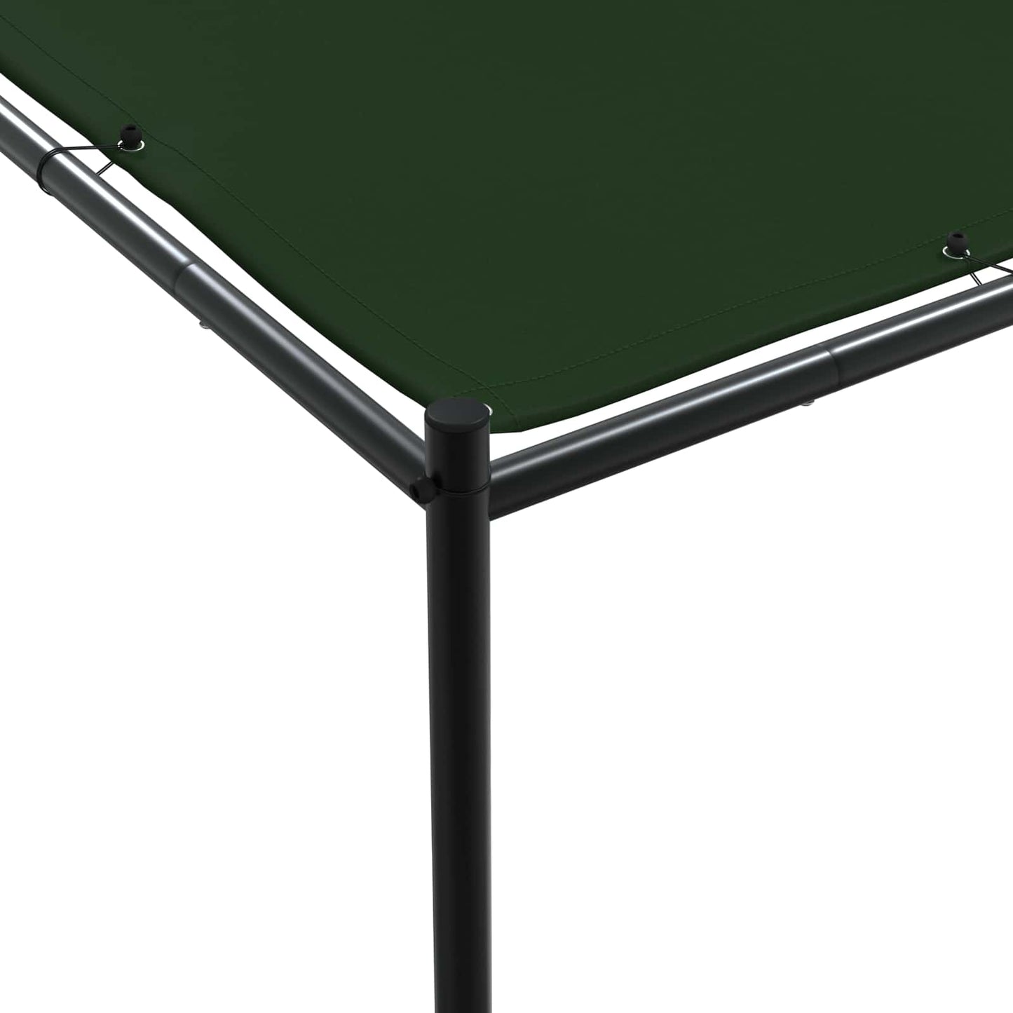 Pavillon 4 x 3,98 x 2,67 m Grøn Polyester og Stål
