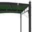 Pavillon 3 x 3 x 2,55 m Grøn Pulverlakeret stål og stof 180 gsm