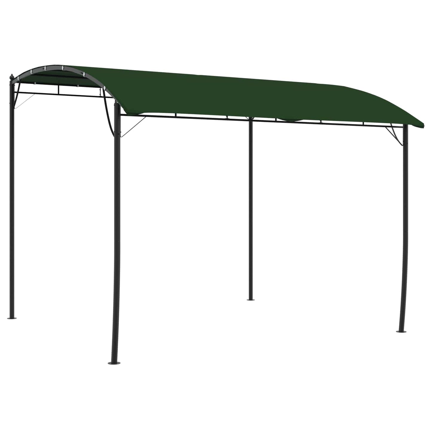 Pavillon 3 x 3 x 2,55 m Grøn Pulverlakeret stål og stof 180 gsm