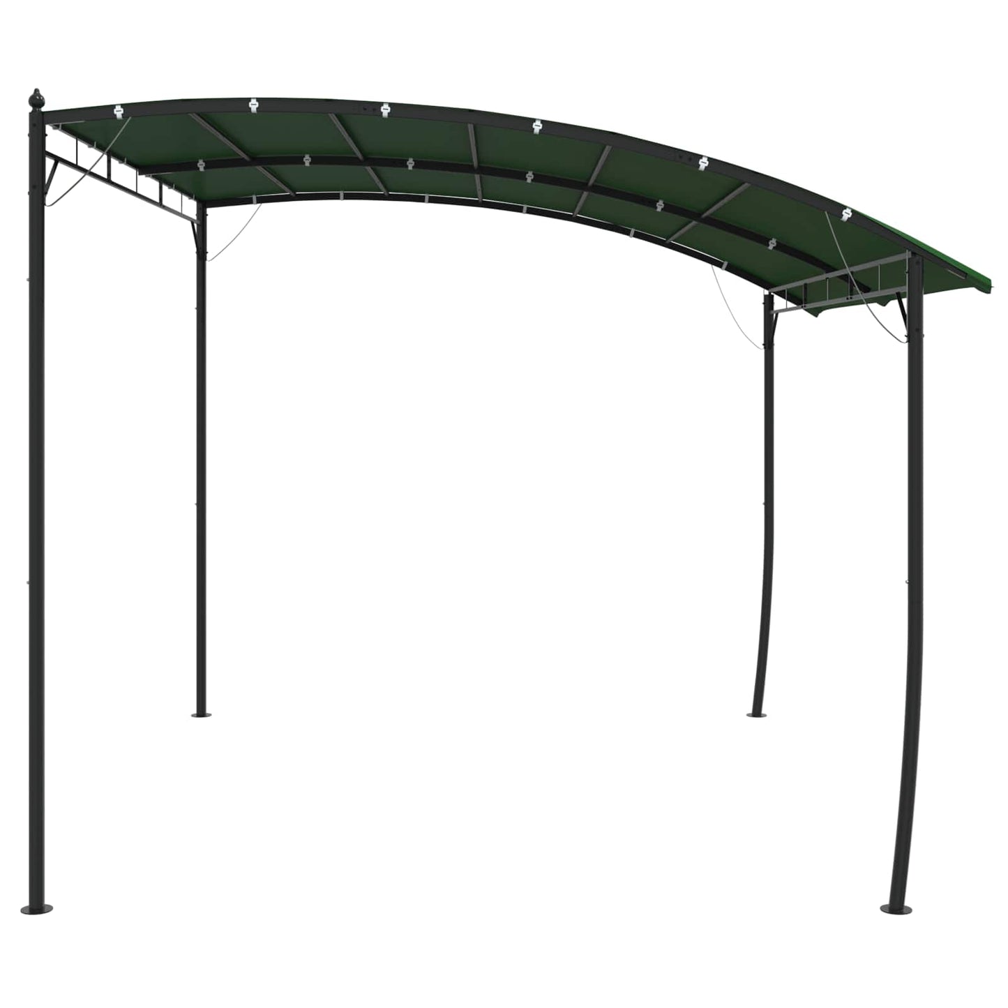 Pavillon 3 x 3 x 2,55 m Grøn Pulverlakeret stål og stof 180 gsm