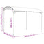 Pavillon 3 x 3 x 2,55 m Grøn Pulverlakeret stål og stof 180 gsm