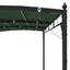 Pavillon 4 x 3 x 2,55 m Grøn Pulverlakeret stål og stof 180 gsm