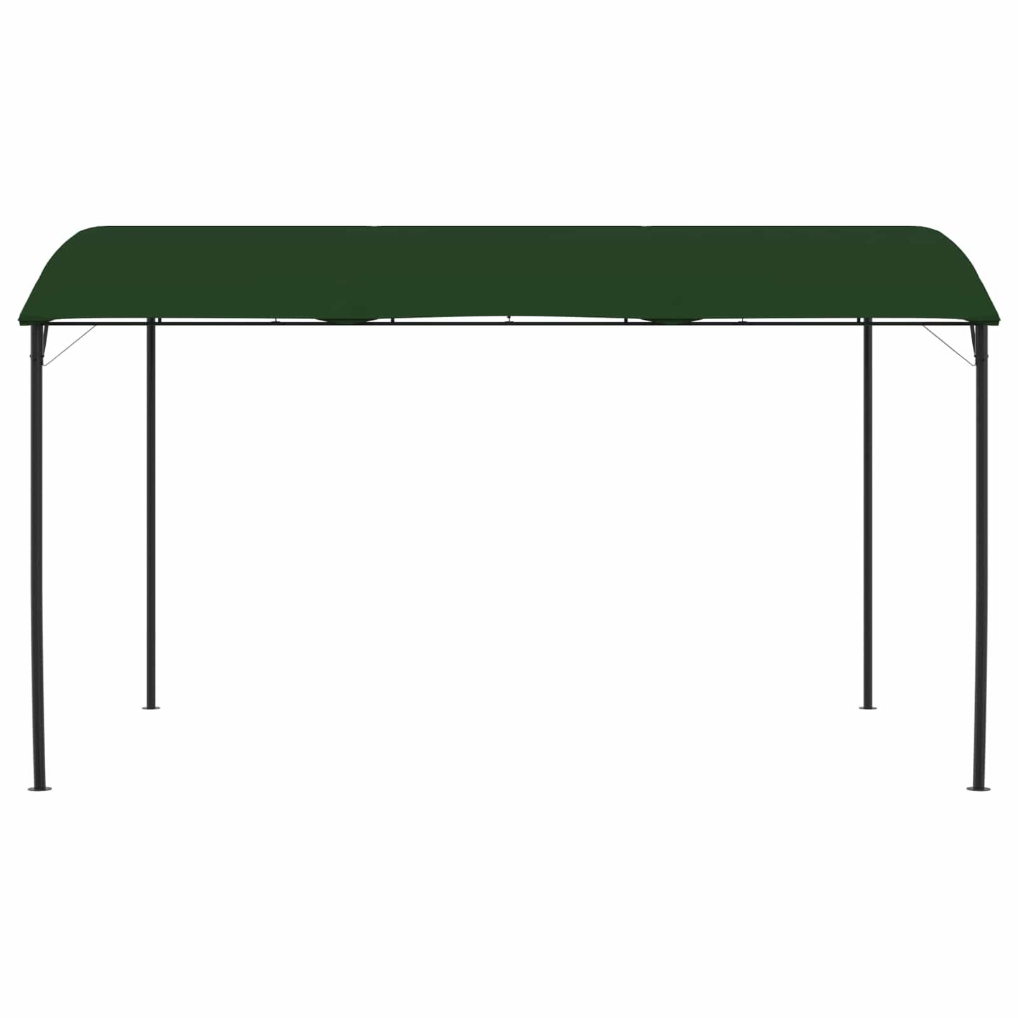 Pavillon 4 x 3 x 2,55 m Grøn Pulverlakeret stål og stof 180 gsm