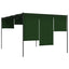 Pavillon 4 x 3 x 2,3 m Grøn Polyester og Stål