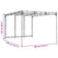 Pavillon 4 x 3 x 2,3 m Grøn Polyester og Stål